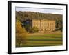 West Elevation, Chatsworth House in Autumn, Derbyshire, England-Nigel Francis-Framed Photographic Print