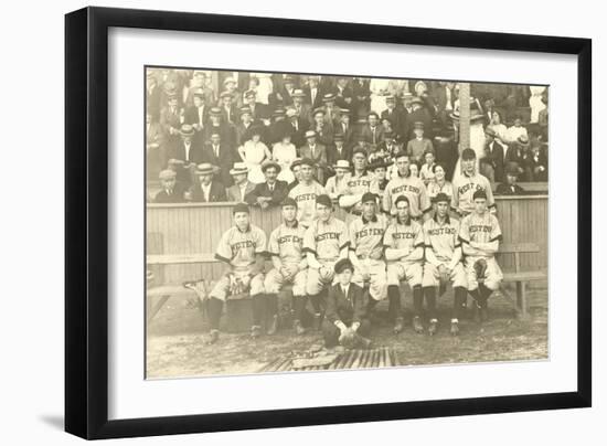 West End Baseball Team-null-Framed Art Print