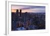 West End Buildings Along Robson Street, Vancouver, British Columbia, Canada-Walter Bibikow-Framed Photographic Print
