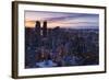 West End Buildings Along Robson Street, Vancouver, British Columbia, Canada-Walter Bibikow-Framed Photographic Print