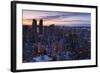 West End Buildings Along Robson Street, Vancouver, British Columbia, Canada-Walter Bibikow-Framed Photographic Print