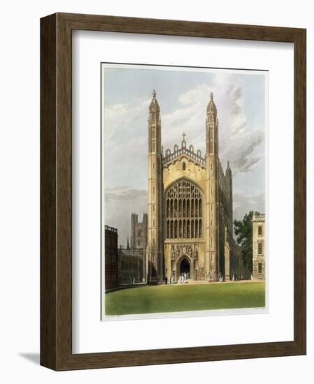 West End of Kings College Chapel, Cambridge, The History of Cambridge, Engraved Daniel Havell-Frederick Mackenzie-Framed Giclee Print