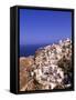 West End of Santorini, Greece-Walter Bibikow-Framed Stretched Canvas