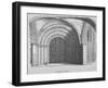 West Entrance of Temple Church, City of London, 1835-Samuel Williams-Framed Giclee Print