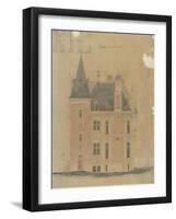 West Facade of a Hotel Neo-Renaissance Corner Turret-Antoine Zoegger-Framed Giclee Print