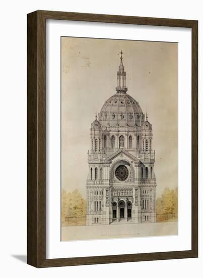 West Facade of the Church of St. Augustin, Paris, Built 1860-71-Victor Baltard-Framed Giclee Print