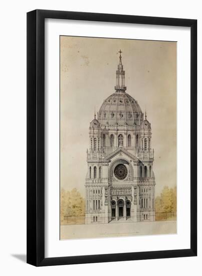 West Facade of the Church of St. Augustin, Paris, Built 1860-71-Victor Baltard-Framed Giclee Print