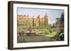 West Front and Gardens of Hatfield House, Herts-Ernest Arthur Rowe-Framed Giclee Print