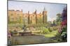 West Front and Gardens of Hatfield House, Herts-Ernest Arthur Rowe-Mounted Giclee Print