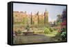 West Front and Gardens of Hatfield House, Herts-Ernest Arthur Rowe-Framed Stretched Canvas