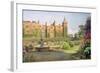 West Front and Gardens of Hatfield House, Herts-Ernest Arthur Rowe-Framed Giclee Print