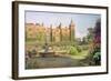 West Front and Gardens of Hatfield House, Herts-Ernest Arthur Rowe-Framed Giclee Print