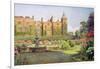 West Front and Gardens of Hatfield House, Herts-Ernest Arthur Rowe-Framed Giclee Print