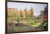 West Front and Gardens of Hatfield House, Herts-Ernest Arthur Rowe-Framed Giclee Print