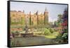 West Front and Gardens of Hatfield House, Herts-Ernest Arthur Rowe-Framed Stretched Canvas