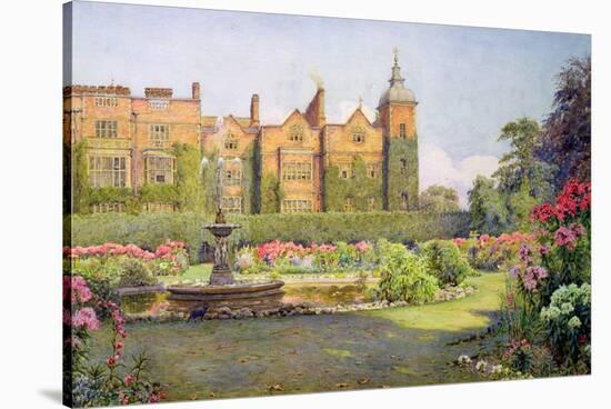 West Front and Gardens of Hatfield House, Herts-Ernest Arthur Rowe-Stretched Canvas