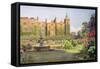 West Front and Gardens of Hatfield House, Herts-Ernest Arthur Rowe-Framed Stretched Canvas