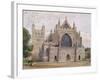 West Front, Exeter Cathedral-George Nattress-Framed Giclee Print