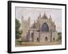 West Front, Exeter Cathedral-George Nattress-Framed Giclee Print