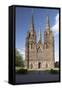 West Front, Lichfield Cathedral, Lichfield, Staffordshire, England, United Kingdom-Nick Servian-Framed Stretched Canvas