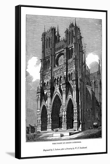 West Front of Amiens Cathedral, 1843-J Jackson-Framed Stretched Canvas