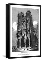 West Front of Amiens Cathedral, 1843-J Jackson-Framed Stretched Canvas