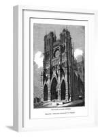 West Front of Amiens Cathedral, 1843-J Jackson-Framed Giclee Print