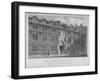 West Front of Blackwell Hall, City of London, 1812-S Lacey-Framed Giclee Print