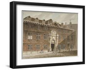 West Front of Blackwell Hall, King Street, City of London, 1811-George Shepherd-Framed Giclee Print
