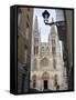 West Front of Burgos Cathedral, Seen from a Narrow Side Street, Burgos, Castilla Y Leon-Nick Servian-Framed Stretched Canvas