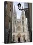 West Front of Burgos Cathedral, Seen from a Narrow Side Street, Burgos, Castilla Y Leon-Nick Servian-Stretched Canvas