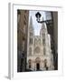 West Front of Burgos Cathedral, Seen from a Narrow Side Street, Burgos, Castilla Y Leon-Nick Servian-Framed Photographic Print