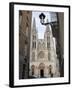 West Front of Burgos Cathedral, Seen from a Narrow Side Street, Burgos, Castilla Y Leon-Nick Servian-Framed Photographic Print