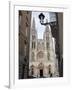 West Front of Burgos Cathedral, Seen from a Narrow Side Street, Burgos, Castilla Y Leon-Nick Servian-Framed Photographic Print