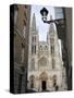 West Front of Burgos Cathedral, Seen from a Narrow Side Street, Burgos, Castilla Y Leon-Nick Servian-Stretched Canvas