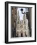 West Front of Burgos Cathedral, Seen from a Narrow Side Street, Burgos, Castilla Y Leon-Nick Servian-Framed Photographic Print