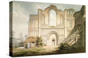 West Front of Castle Acre Priory Church, Near Downham, Norfolk, 1796-Edward Dayes-Stretched Canvas