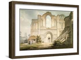 West Front of Castle Acre Priory Church, Near Downham, Norfolk, 1796-Edward Dayes-Framed Giclee Print