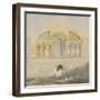 West Front of Castle Rising Church, Norfolk (Watercolour with Graphite)-John Sell Cotman-Framed Giclee Print