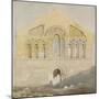 West Front of Castle Rising Church, Norfolk (Watercolour with Graphite)-John Sell Cotman-Mounted Giclee Print