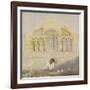 West Front of Castle Rising Church, Norfolk (Watercolour with Graphite)-John Sell Cotman-Framed Giclee Print