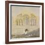 West Front of Castle Rising Church, Norfolk (Watercolour with Graphite)-John Sell Cotman-Framed Giclee Print