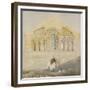 West Front of Castle Rising Church, Norfolk (Watercolour with Graphite)-John Sell Cotman-Framed Giclee Print