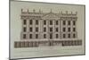 West Front of Chatsworth, from 'Vitruvius Britannicus or The British Architect'-null-Mounted Giclee Print
