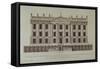 West Front of Chatsworth, from 'Vitruvius Britannicus or The British Architect'-null-Framed Stretched Canvas