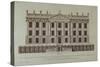 West Front of Chatsworth, from 'Vitruvius Britannicus or The British Architect'-null-Stretched Canvas