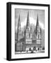 West Front of Lichfield Cathedral, Staffordshire, c1843-J Jackson-Framed Giclee Print