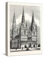 West Front of Lichfield Cathedral-null-Stretched Canvas