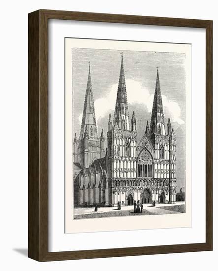 West Front of Lichfield Cathedral-null-Framed Giclee Print