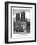 West Front of Lincolin Cathedral, 1843-J Jackson-Framed Giclee Print